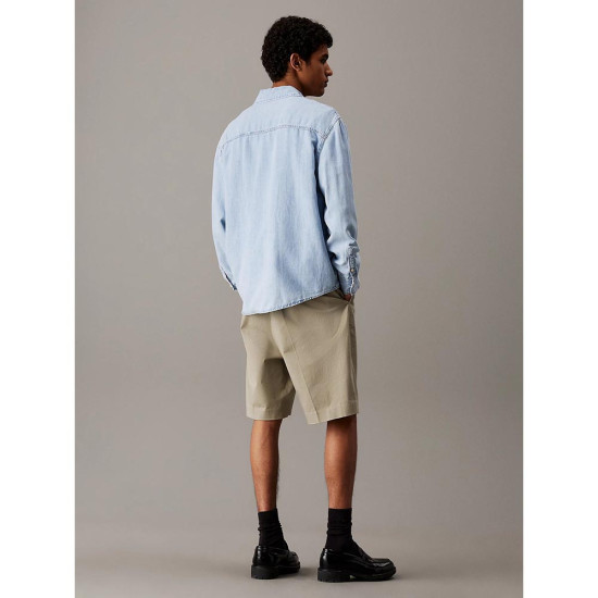 Calvin Klein Ανδρικό πουκάμισο Cotton Linen Denim Shirt